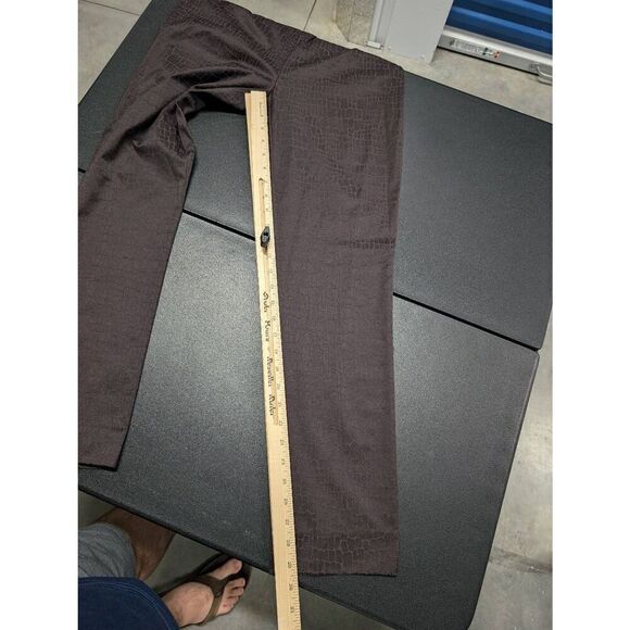 Peck & Peck Chocolate Brown Textured Pants. Women's Size 4 - Picture 6 of 6